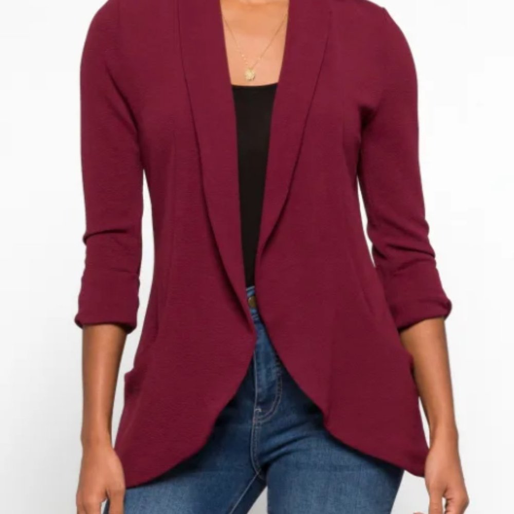 Frenchmauve Burgundy Size Medium Blazer Jacket